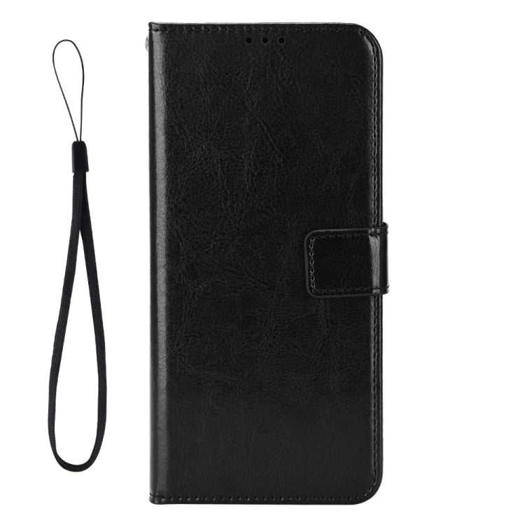 For Blackview A55 Pro Retro Crazy Horse Texture Leather Phone Case(Black)