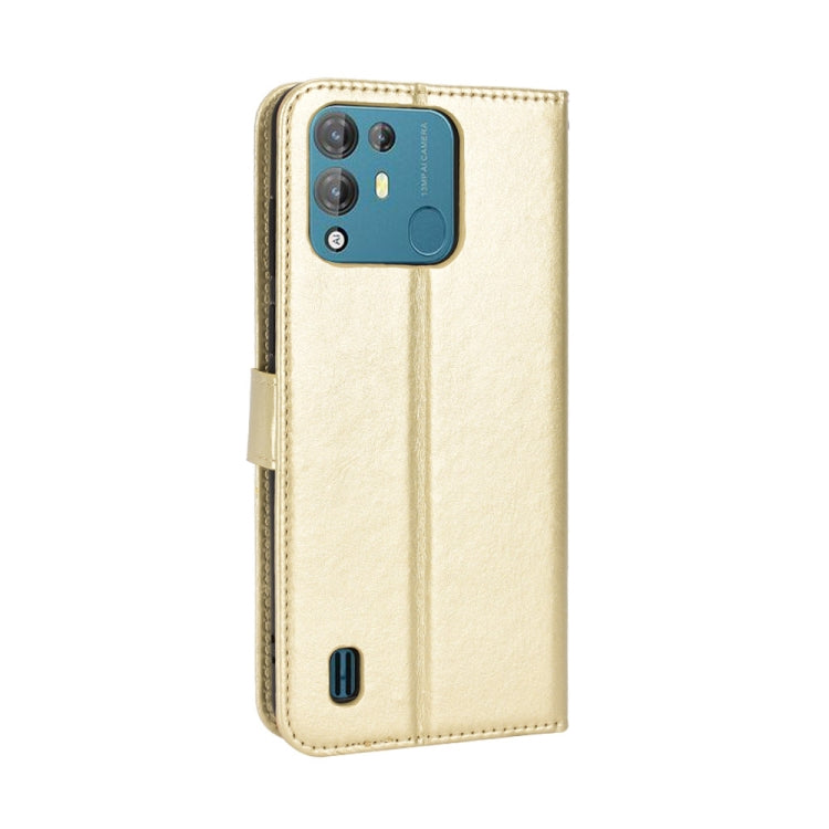For Blackview A55 Pro Retro Crazy Horse Texture Leather Phone Case(Gold)