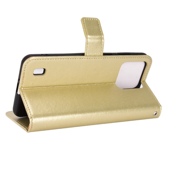 For Blackview A55 Pro Retro Crazy Horse Texture Leather Phone Case(Gold)