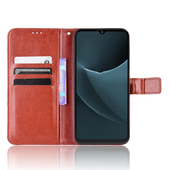 For Blackview A95 Retro Crazy Horse Texture Leather Phone Case(Brown)