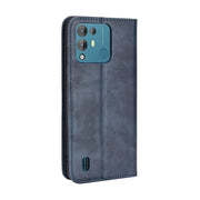 For Blackview A55 Pro Magnetic Buckle Retro Texture Leather Phone Case(Blue)
