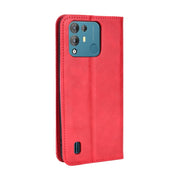 For Blackview A55 Pro Magnetic Buckle Retro Texture Leather Phone Case(Red)