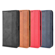 For Blackview A55 Pro Magnetic Buckle Retro Texture Leather Phone Case(Black)