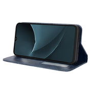 For Blackview A95 Magnetic Buckle Retro Texture Leather Phone Case(Blue)
