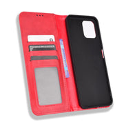For Blackview A95 Magnetic Buckle Retro Texture Leather Phone Case(Red)