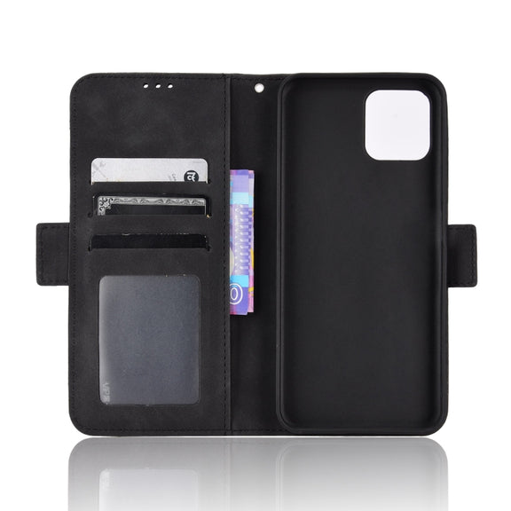 For Blackview A95 Skin Feel Calf Texture Card Slots Leather Phone Case(Black)
