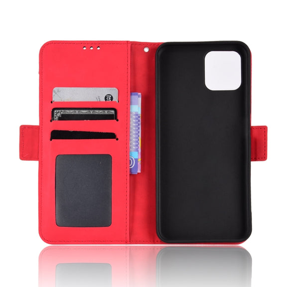 For Blackview A95 Skin Feel Calf Texture Card Slots Leather Phone Case(Red)