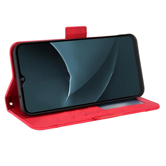 For Blackview A95 Skin Feel Calf Texture Card Slots Leather Phone Case(Red)