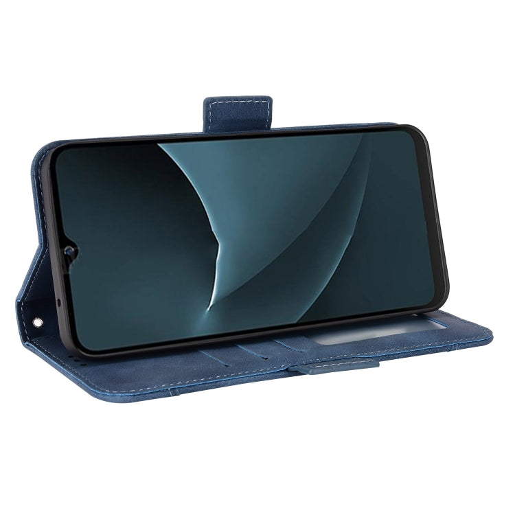 For Blackview A95 Skin Feel Calf Texture Card Slots Leather Phone Case(Blue)