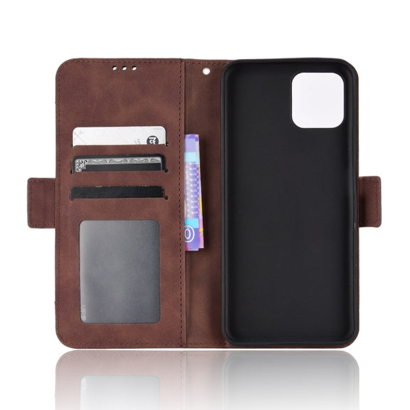 For Blackview A95 Skin Feel Calf Texture Card Slots Leather Phone Case(Brown)