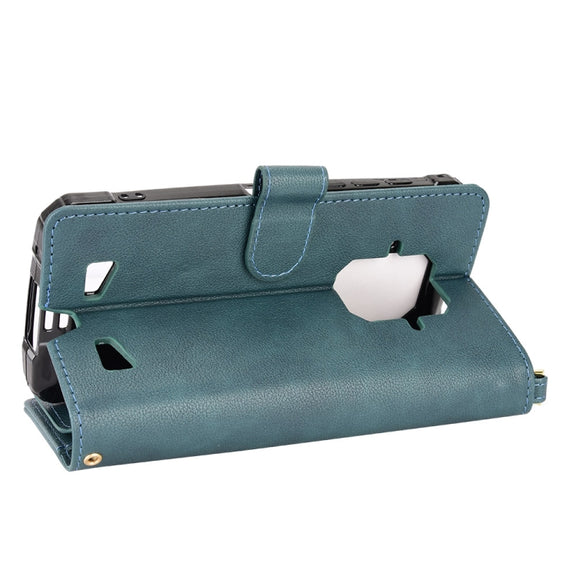 For Doogee S86 / S86 Pro Litchi Texture Zipper Leather Phone Case(Green)