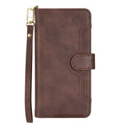 For Doogee S86 / S86 Pro Litchi Texture Zipper Leather Phone Case(Brown)