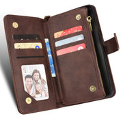 For Doogee S86 / S86 Pro Litchi Texture Zipper Leather Phone Case(Brown)