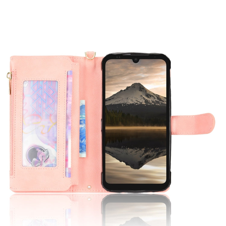 For Doogee S86 / S86 Pro Litchi Texture Zipper Leather Phone Case(Pink)