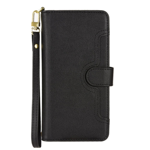 For Doogee X96 Pro Litchi Texture Zipper Leather Phone Case(Black)