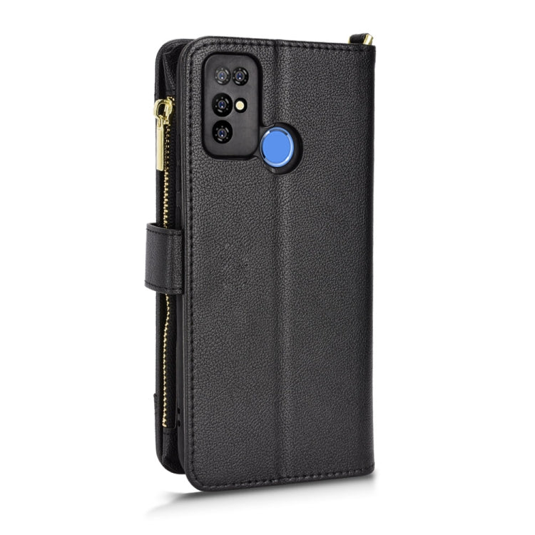 For Doogee X96 Pro Litchi Texture Zipper Leather Phone Case(Black)