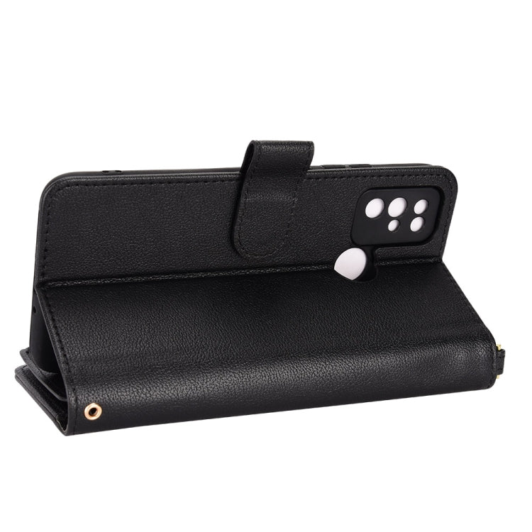 For Doogee X96 Pro Litchi Texture Zipper Leather Phone Case(Black)
