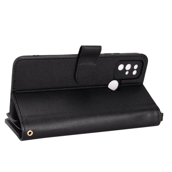 For Doogee X96 Pro Litchi Texture Zipper Leather Phone Case(Black)