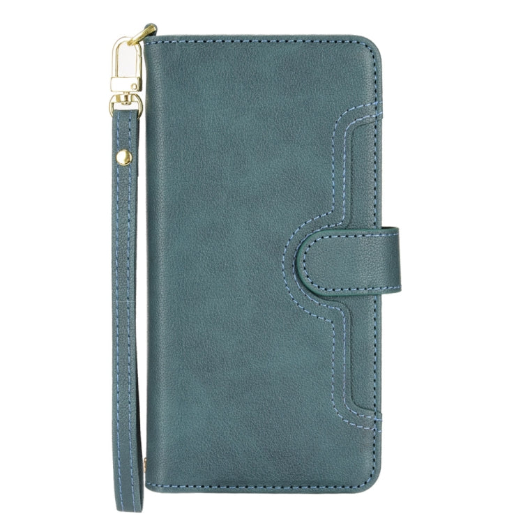 For Doogee X96 Pro Litchi Texture Zipper Leather Phone Case(Green)