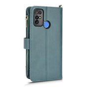 For Doogee X96 Pro Litchi Texture Zipper Leather Phone Case(Green)