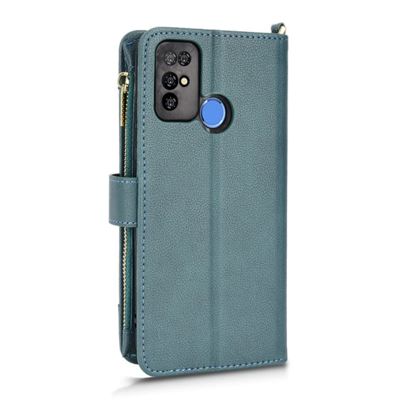 For Doogee X96 Pro Litchi Texture Zipper Leather Phone Case(Green)