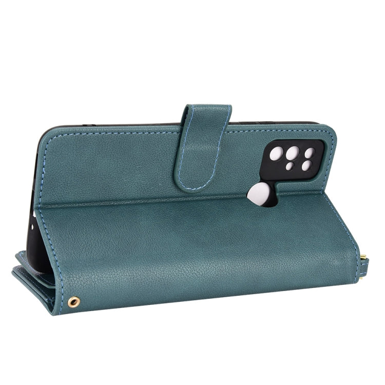 For Doogee X96 Pro Litchi Texture Zipper Leather Phone Case(Green)