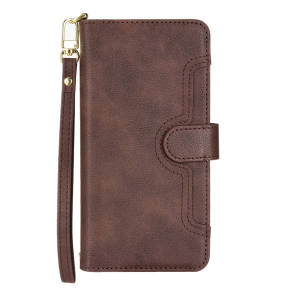 For Doogee X96 Pro Litchi Texture Zipper Leather Phone Case(Brown)