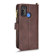 For Doogee X96 Pro Litchi Texture Zipper Leather Phone Case(Brown)