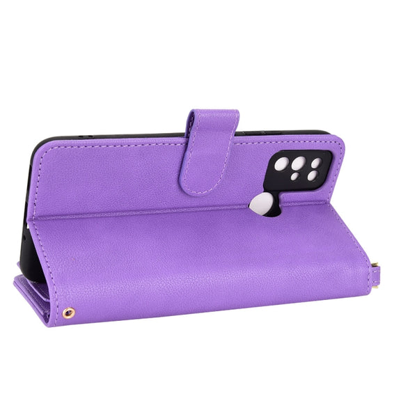 For Doogee X96 Pro Litchi Texture Zipper Leather Phone Case(Purple)