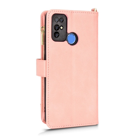 For Doogee X96 Pro Litchi Texture Zipper Leather Phone Case(Pink)