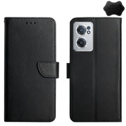 For OnePlus Nord CE 2 5G Genuine Leather Fingerprint-proof Horizontal Flip Phone Case(Black)