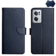 For OnePlus Nord CE 2 5G Genuine Leather Fingerprint-proof Horizontal Flip Phone Case(Blue) - OnePlus Cases by PMC TechLife | Online Shopping South Africa | PMC TechLife | Buy Now Pay Later Mobicred