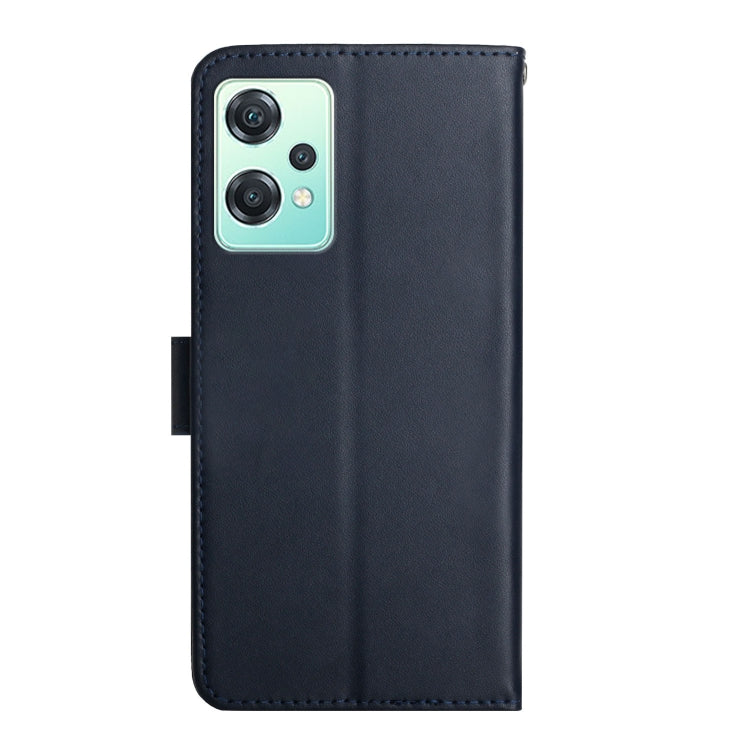 For OnePlus Nord CE 2 Lite 5G Genuine Leather Fingerprint-proof Horizontal Flip Phone Case(Blue)