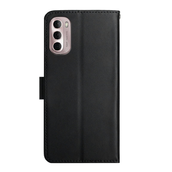 For Motorola Moto G Stylus 5G 2022 Genuine Leather Fingerprint-proof Horizontal Flip Phone Case(Black)
