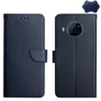 For Nokia X100 Genuine Leather Fingerprint-proof Horizontal Flip Phone Case(Blue) - Nokia Cases by PMC TechLife | Online Shopping South Africa | PMC TechLife | Buy Now Pay Later Mobicred