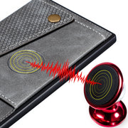 For Xiaomi 12 Double Buckle PU + TPU Shockproof Magnetic Phone Case(Grey)
