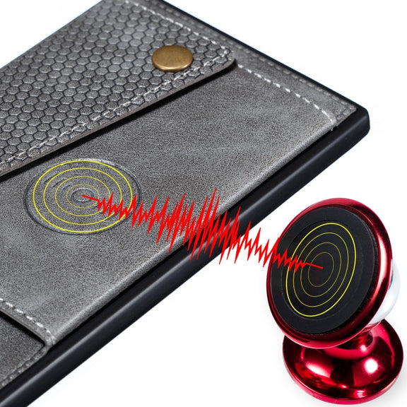 For Xiaomi 12 Double Buckle PU + TPU Shockproof Magnetic Phone Case(Grey)