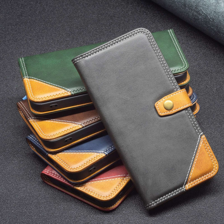 For OPPO Reno7 5G / Find X5 Lite Color Matching Double Sewing Thread Leather Phone Case(Black)