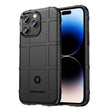 For iPhone 14 Pro Rugged Shield Full Coverage Shockproof TPU Case (Black) - iPhone 14 Pro Cases by PMC TechLife | Online Shopping South Africa | PMC TechLife