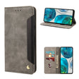 For Motorola Moto G52 Skin Feel Splicing Leather Phone Case(Grey) - Motorola Cases by PMC TechLife | Online Shopping South Africa | PMC TechLife | Buy Now Pay Later Mobicred