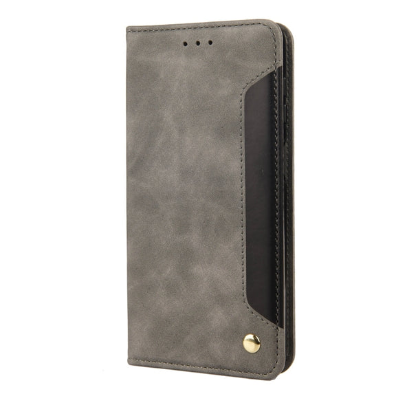 For Motorola Moto G52 Skin Feel Splicing Leather Phone Case(Grey)