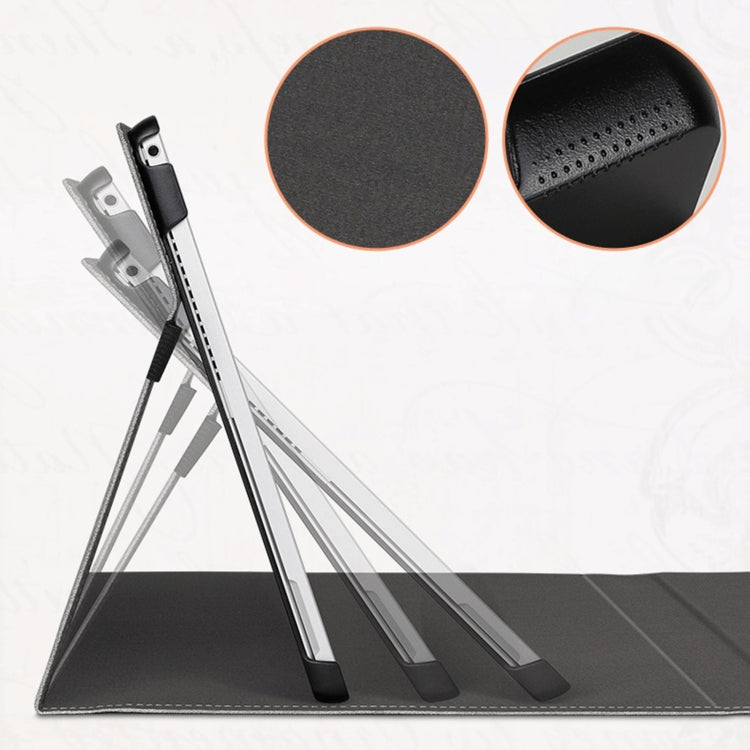 For MicroSoft Surface Pro 8 Deer Head Pattern Tablet Leather Case(Black)
