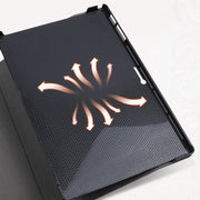 For MicroSoft Surface Pro 8 Deer Head Pattern Tablet Leather Case(Black)