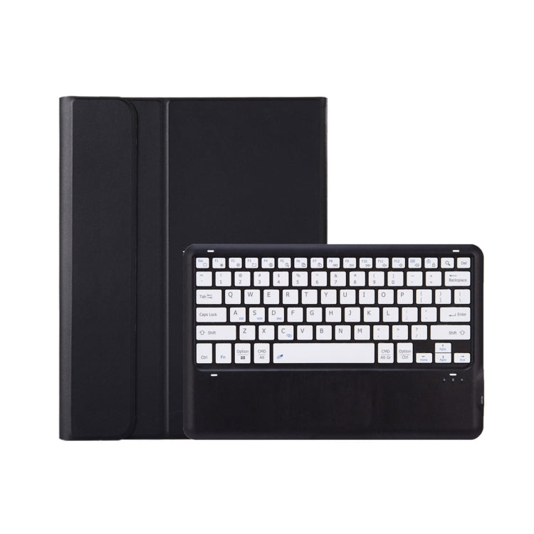 C12B Detachable Pen Slot Bluetooth Keyboard Leather Tablet Case For iPad Pro 12.9 inch 2021/2020/2018(Black)