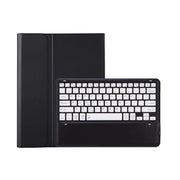 T800B Pen Slot Detachable Bluetooth Keyboard Leather Tablet Case For Samsung Galaxy Tab S8+/S7+/S7 FE(Black)