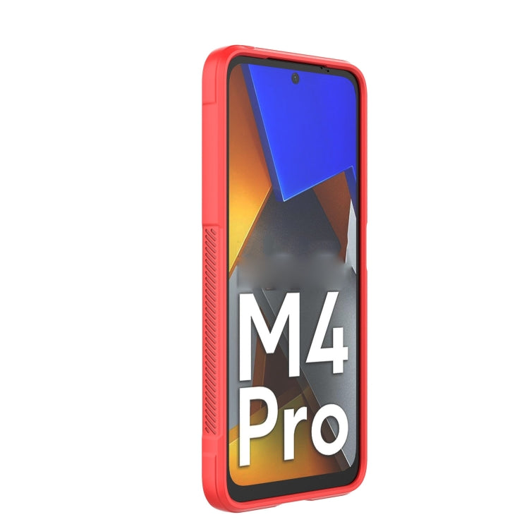 For Xiaomi Poco M4 Pro 4G Magic Shield TPU + Flannel Phone Case(White)