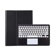 T800B-A Touch Pad Detachable Bluetooth Keyboard Leather Tablet Case For Samsung Galaxy Tab S8+/S7+/S7 FE(Black)