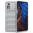 For Xiaomi Poco X4 Pro 5G Magic Shield TPU + Flannel Phone Case(Grey) - Xiaomi Cases by PMC TechLife | Online Shopping South Africa | PMC TechLife