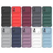For Xiaomi Poco X4 Pro 5G Magic Shield TPU + Flannel Phone Case(Grey)