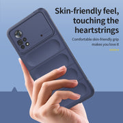 For Xiaomi Poco X4 Pro 5G Magic Shield TPU + Flannel Phone Case(Grey)